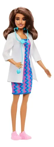Boneca Barbie Profissões Doutora Jaleco Branco Mattel