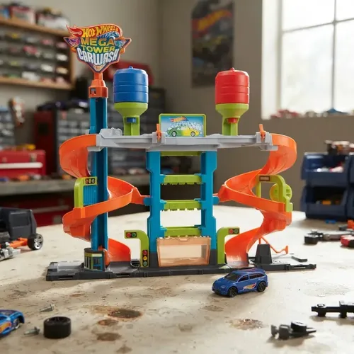 Pista Hot Wheels City Lava Rapido Mega Torre