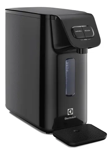 Purificador de Água Gelada Fria e Natural PE15P Electrolux Compacto Eletronico Placa Filtro refil 6 meses ou 3000l Bivolt - preto