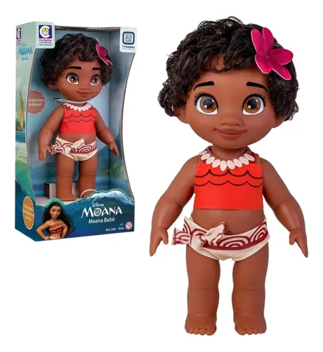 Bebê Moana Boneca Princesa Disney Coleção Cotiplás Brinquedo